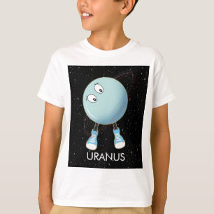 Camiseta Planeta Urano e Estrelas