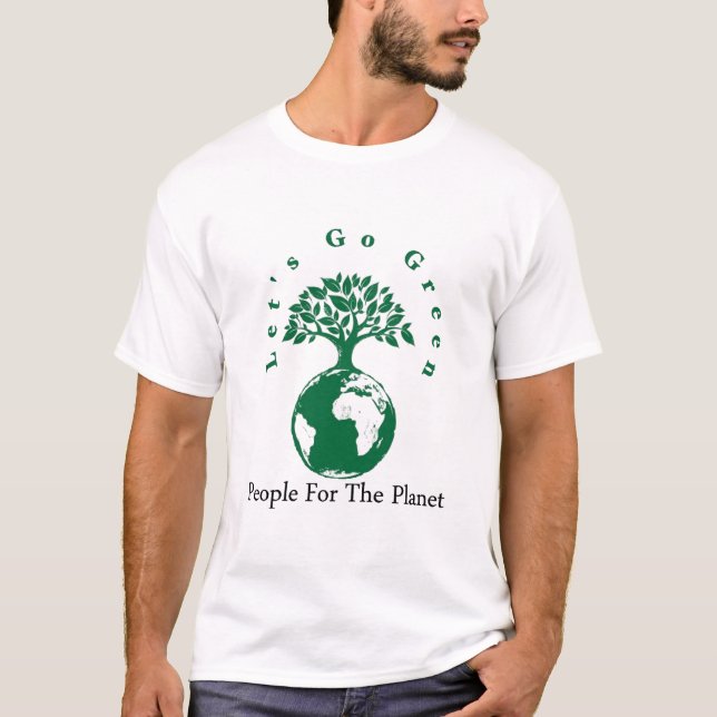 Camiseta planeta verde (Frente)