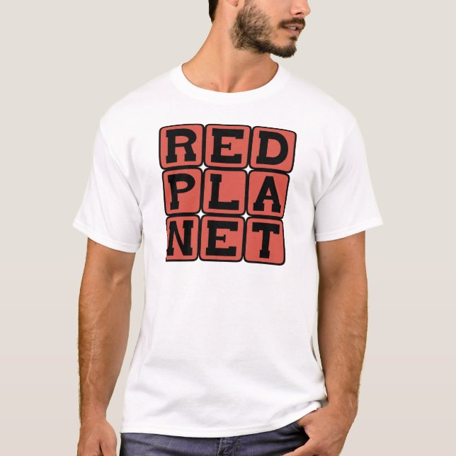 Camiseta Planeta Vermelho, Marte (Frente)