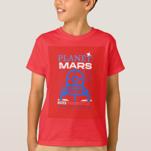Camiseta Planeta vermelho marte futuro