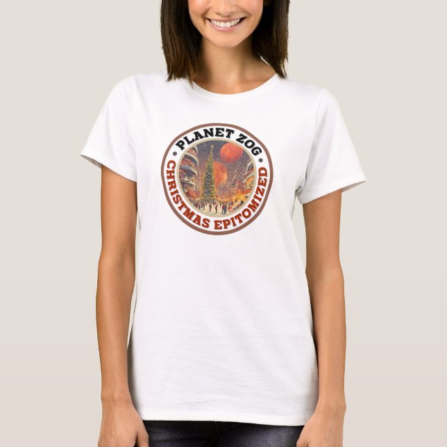 Camiseta Planeta Zog - Natal Epitomizado. (Frente)