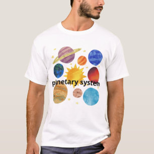 Camiseta Planetary System Design   Creative Space Art 