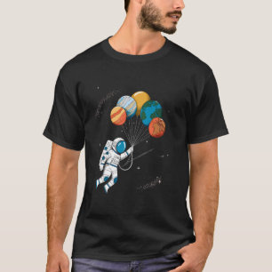 Camiseta Planetas Astronauta Engraçado Astronomia Espaço Vi