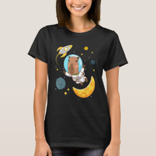 Camiseta Planetas Astronautas Da Captura Espacial Capybara
