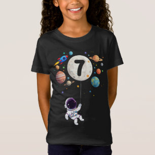 Camiseta Planetas Astronautas de 7 Anos Astronauta 7 Astron