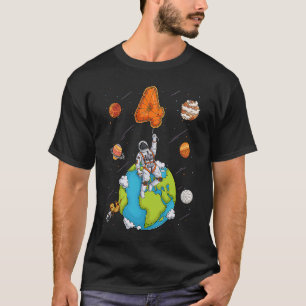 Camiseta Planetas Astronautas Espaço 4 Anos 4 Anos 4 Anos N