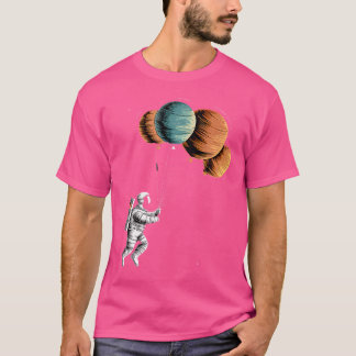 Camiseta Planetas Astronautas Retro Engraçados Espaço Astro