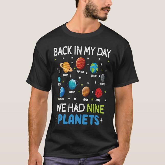 Camiseta Planetas Astronautas Sistema Solar Astron Espacial (Frente)