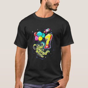 Camiseta Planetas Astronautas Solares Espaciais com 1 Ano d