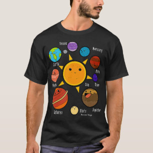 Camiseta Planetas Astronomia Universo Educação Científica