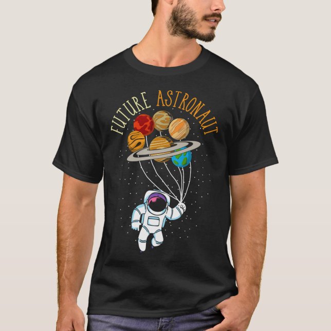 Camiseta Planetas Astronômicos Ciência Espacial Fusão do Un (Frente)