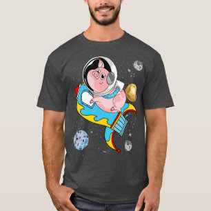 Camiseta Planetas Astronômicos Galáxia Astronauta Fazenda P