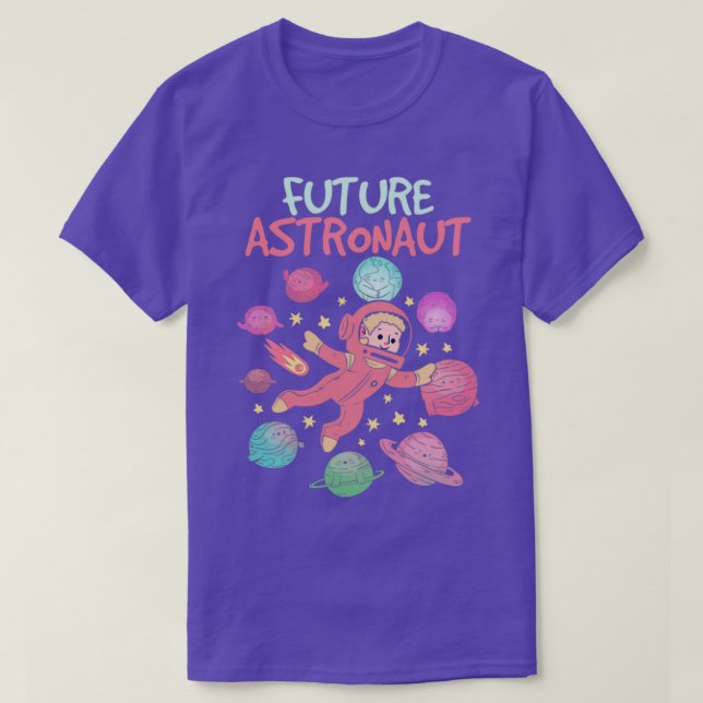 Camiseta Planetas Ciência Espacial no Lover Galáxia Futuro (Frente do Design)