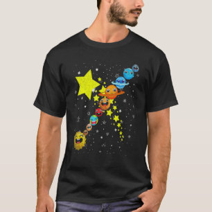 Camiseta Planetas Cons Astrônomos do Espaço de Ciência Viag