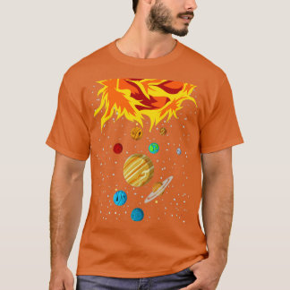 Camiseta Planetas de Astronomia do Universo da Ciência Espa
