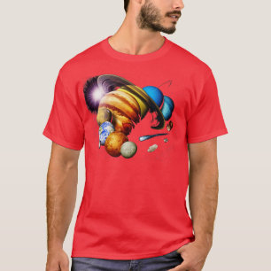 Camiseta Planetas de Galáxia do Sistema Solar Planeta Unive