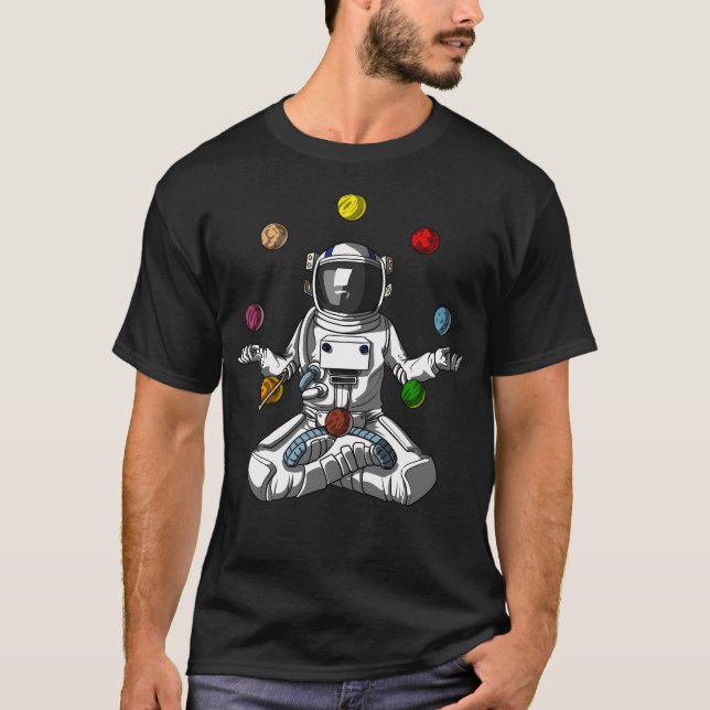 Camiseta Planetas de malabarismo astronauta (Frente)