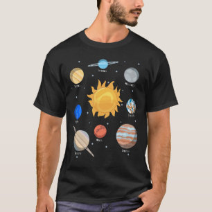 Camiseta Planetas do nosso Sistema Solar