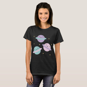 Camiseta Planetas do Pastel de Kawaii