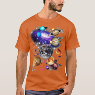 Camiseta Planetas do sistema solar