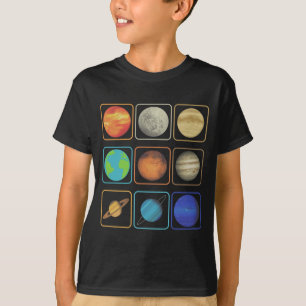 Camiseta Planetas do sistema solar