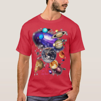 Camiseta Planetas do sistema solar