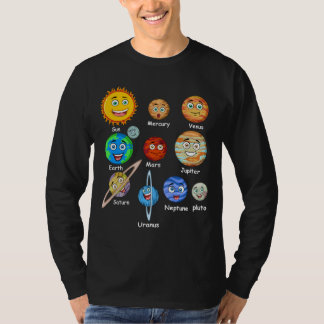 Camiseta Planetas do sistema solar