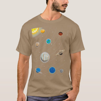 Camiseta Planetas do sistema solar 1