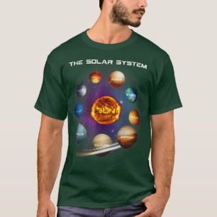 Camiseta Planetas do Sistema Solar Astronomia Espacial
