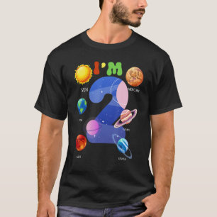 Camiseta Planetas do Sistema Solar Cuja Frota É De 2 Anos D