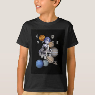 Camiseta planetas do sistema solar de missão espacial astro