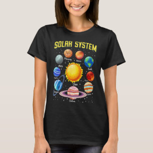 Camiseta Planetas do Sistema Solar Espaço Educativo na Ciên