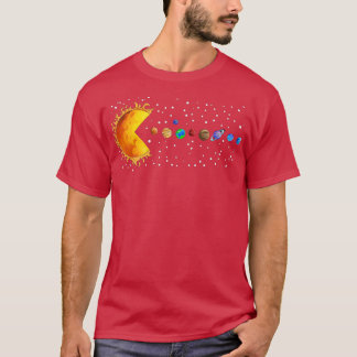 Camiseta Planetas do Sistema Solar Mostram Espaço Astrônomo
