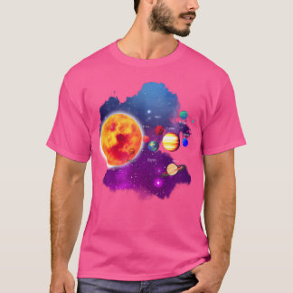 Camiseta Planetas Do Sistema Solar Para Astronomia E Geeks 