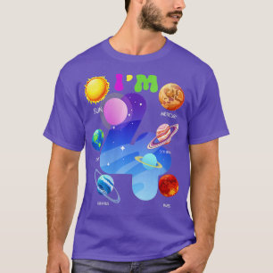 Camiseta Planetas do Sistema Solar para Mulheres Cuja Frota