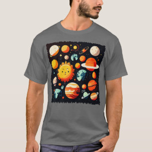 Camiseta Planetas e estrelas