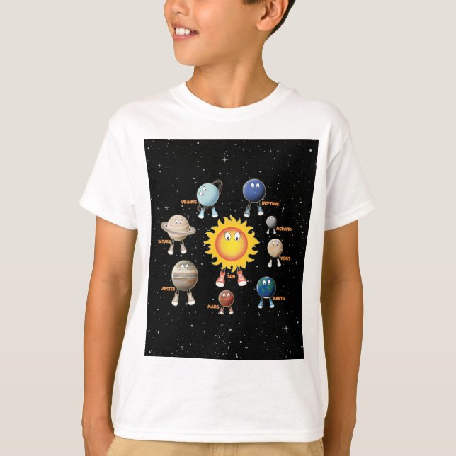 Camiseta Planetas e Sistema Solar (Frente)
