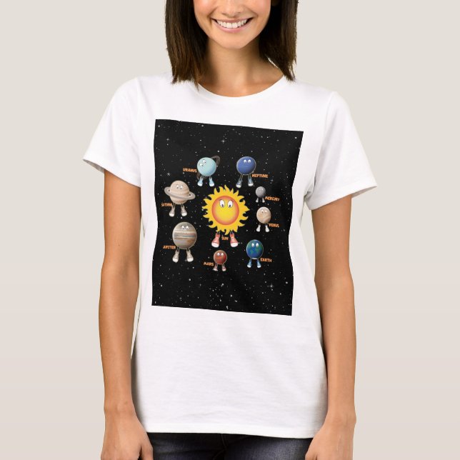 Camiseta Planetas e Sistema Solar (Frente)
