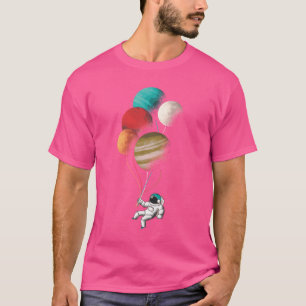 Camiseta Planetas Espaciais do Balão Astronauta