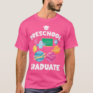 Camiseta Planetas Espaciais do Formando da Pré-escola Astro