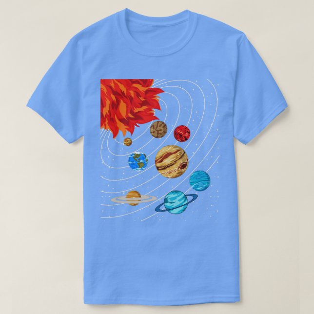 Camiseta Planetas Galáxicos Astronomia Espacial Science Sis (Frente do Design)