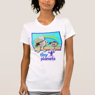Camiseta Planetas minúsculos - arcos-íris do fazer