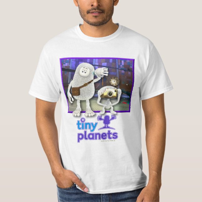 Camiseta Planetas minúsculos - hora de ir (Frente)