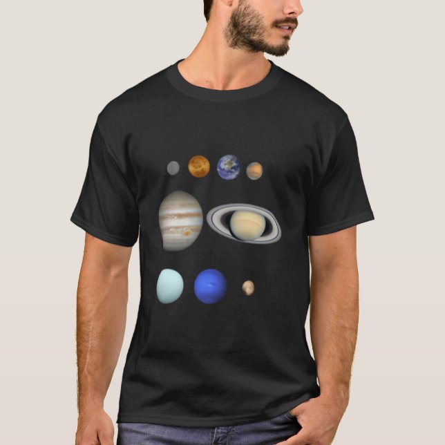 Camiseta Planetas Sistema Solar (Frente)