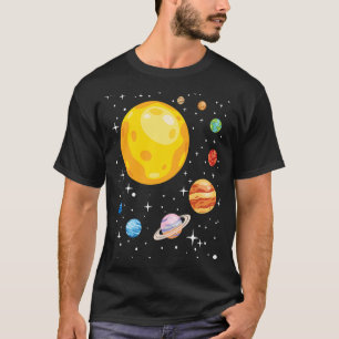 Camiseta Planetas Sistema Solar Astronomia Planetário Astro