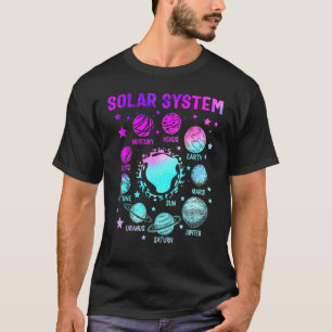 Camiseta Planetas Solares Sistemas Planetas Anões Externos 