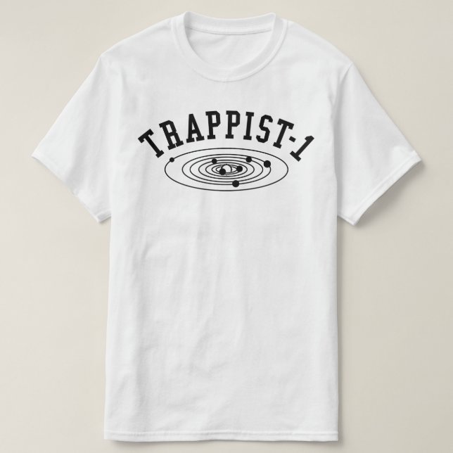 Camiseta Planetas TRAPPIST-1 (Frente do Design)