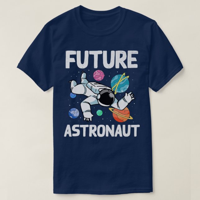 Camiseta Planets Science Kids Outer Space Universe Future A (Frente do Design)