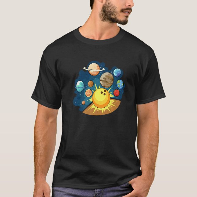 Camiseta Planets Skittles Bowling for Bowler (Frente)