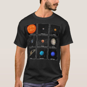 Camiseta Planets & Sun In Solar System  Cool Astronomy 